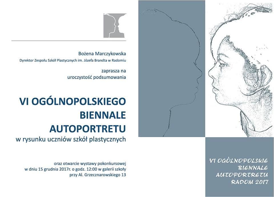 Finał VI Biennale autoportrety w rysunku uczniów szkół plastycznych już 15 grudnia.