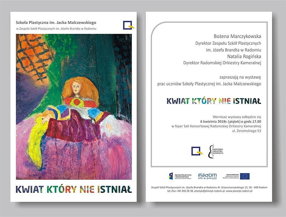 Kwiat który nie istniał - niezwykła wystawa prac dzieci ze Szkoły Plastycznej im. J.Malczewskiego