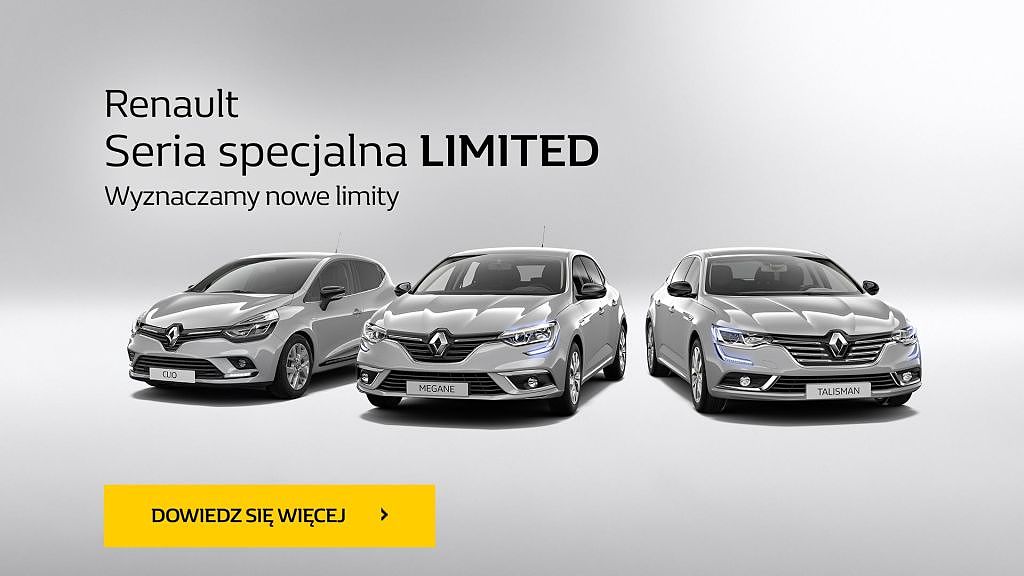 POLECAMY: Seria Specjalna LIMITED w Salonie Renault Karasiewicz i Syn Sp.z.o.o w Radomiu