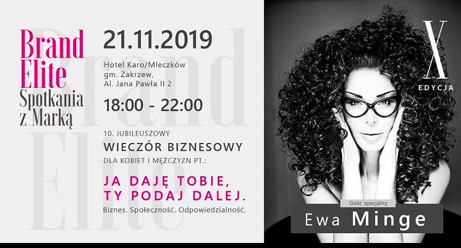 Wieczór biznesowy: JA DAJĘ TOBIE, TY PODAJ DALEJ 21.11.2019r.