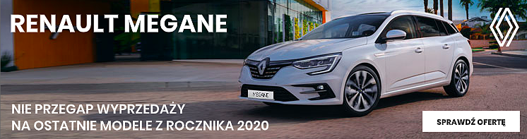 Wyprzedaż rocznika 2020 RENAULT Megane w radomskim salonie!