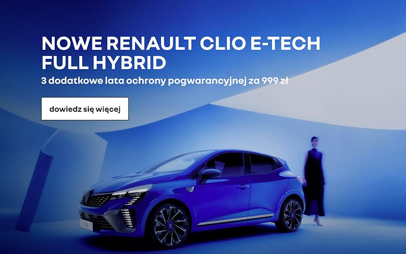 Nowe RENAULT CLIO E-TECH FULL HYBRID już w Radomiu!