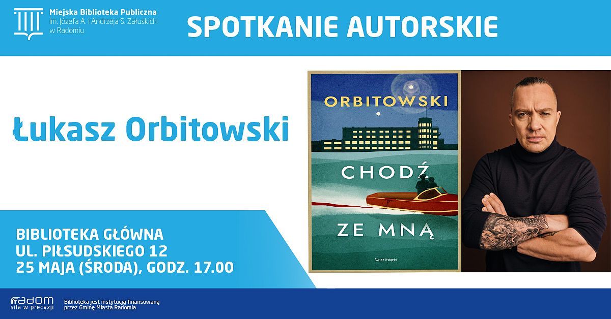 Spotkanie z Łukaszem Orbitowskim w Miejskiej Bibliotece Publicznej