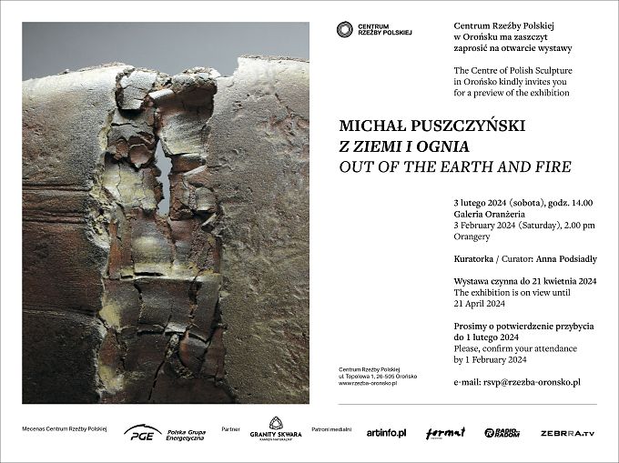 „Z ziemi i ognia”  - otwarcie wystawy prac M. Puszczyńskiego w Orońsku już 3 lutego.