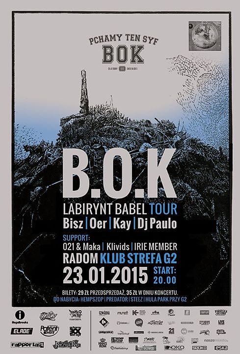 Koncert Bisz / BOK już 23 stycznia w Strefie G2 w Radomiu