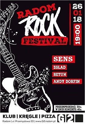 Radom Rock Festival - 26 stycznia 2018r. o godz. 19:00 w Klubie Strefa G2