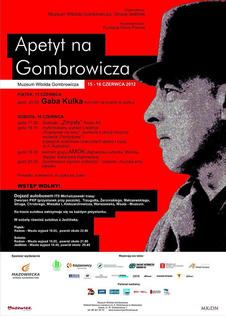 Gaba Kulka i AMOK z Apetytem na Gombrowicza